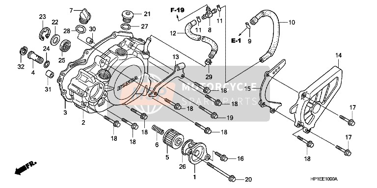 Honda SH125D 2017 Manija de dirección/Cubierta de la manija para un 2017 Honda SH125D